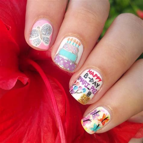 birthday nail art designs|nail art for birthday girl.